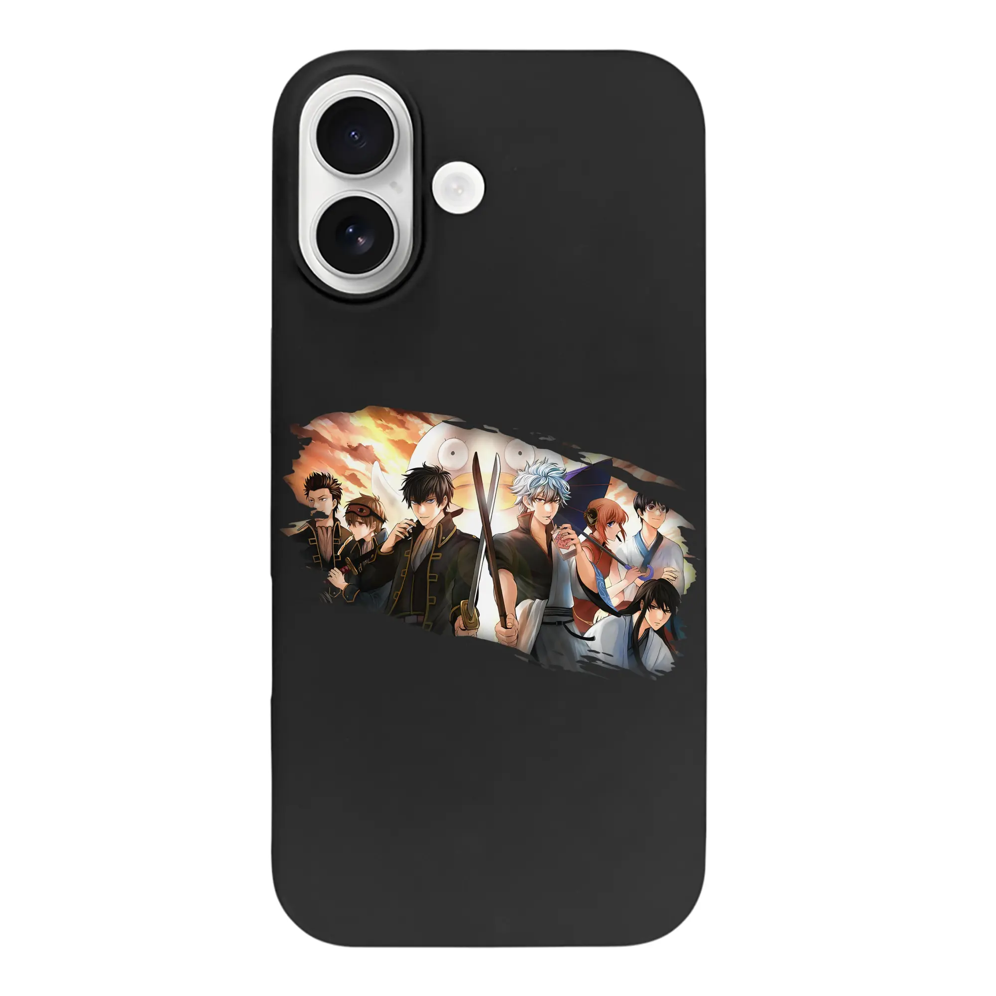 銀魂 グッズ 坂田 銀時 - iPhone 17 シリーズ シリコンケース 薄型 耐衝撃 指紋防止 ソフトタッチカバー 精密フィット 傷防止 保護ケース iPhone 17/17 Air/17 Pro/17 Pro Max 対応